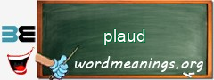WordMeaning blackboard for plaud
